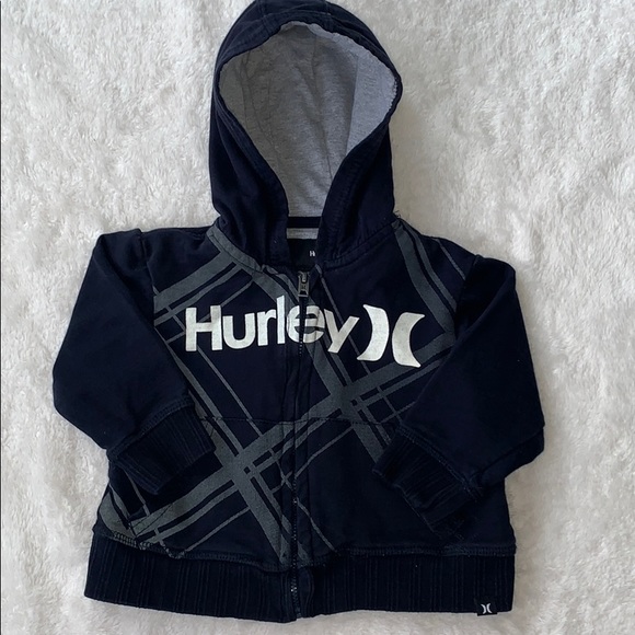 Hurley Other - 🎉HP🎉Hurley boy Zip Hoodie navy gray  Sweatshirt